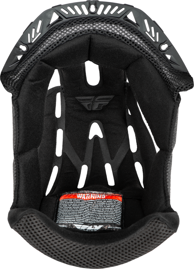 Fly Racing Kinetic Helmet Liner Set Black Medium for Off-Road and Motocross Bikes