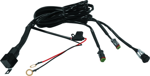 DragonFire Racing Extreme LED Light Bar Wiring Harness with Switch and Fuse/Relay - Part 521487
