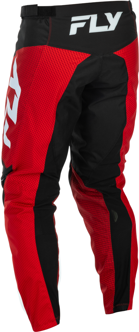 Fly Racing F 16 Pants for Motocross - Red/Black/White, Size 40, Durable 600D Polyester for Off-Road Vehicles