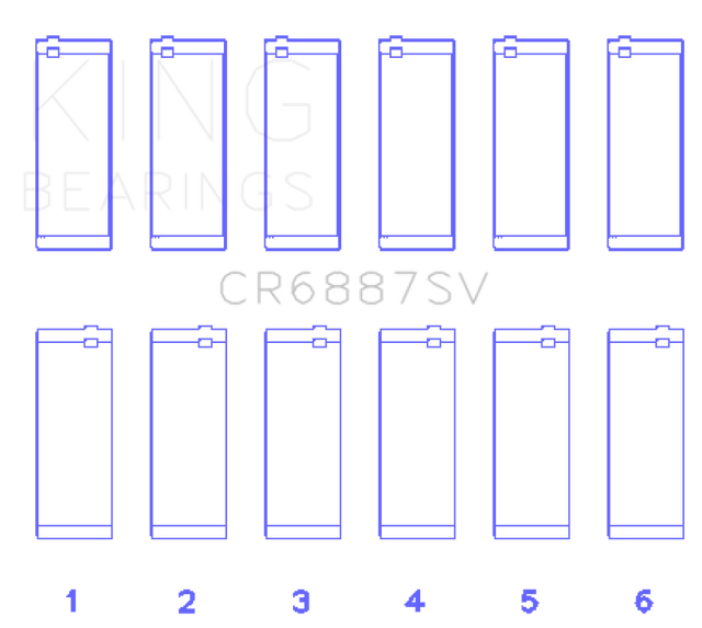 King Engine Bearings BMW B58B30A Performance Rod Bearing Set