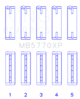 King Engine Bearings Nissan VK45DD/E/ VK50VE/ Vk56DE/VD (Size 0.26) Main Bearing Set