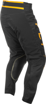 Fly Racing Kinetic Center Pants Black/Gold Size 28 – Motorcycle Riding Gear with Ventilation and Flexibility