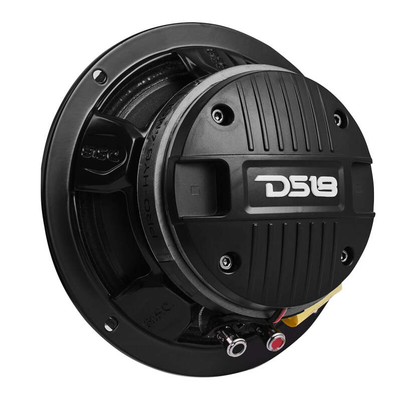 DS18 PRO-HY6.4MSL 6.5-inch 150W RMS Mid-Range Loudspeaker with Shallow Grill for Car Audio