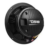 DS18 PRO-HY6.4MSL 6.5-inch 150W RMS Mid-Range Loudspeaker with Shallow Grill for Car Audio