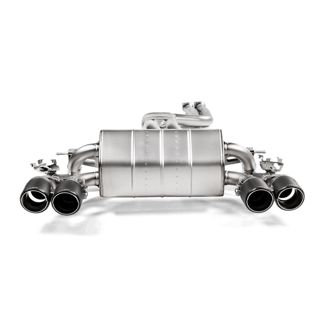 Akrapovic Slip-On Line Exhaust for 2018+ BMW M2 Competition & M2 CS with Titanium and Carbon Fiber Tips (Part #S-BM/T/3H)