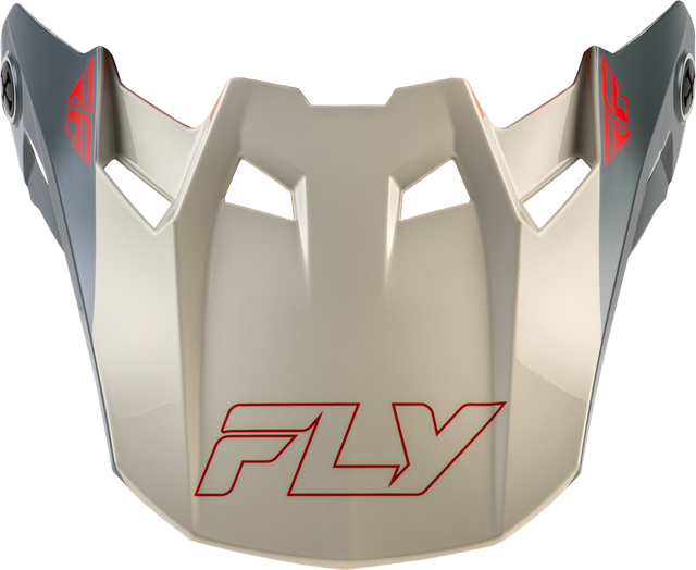 FLY Racing Formula CC Glide Visor Black/Red/Grey for Formula S, CC, and CP Helmets