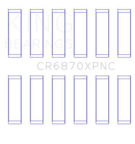 King Engine Bearings Nissan VR38DETT pMaxKote Performance Con Rod Bearing Set - Size STDX