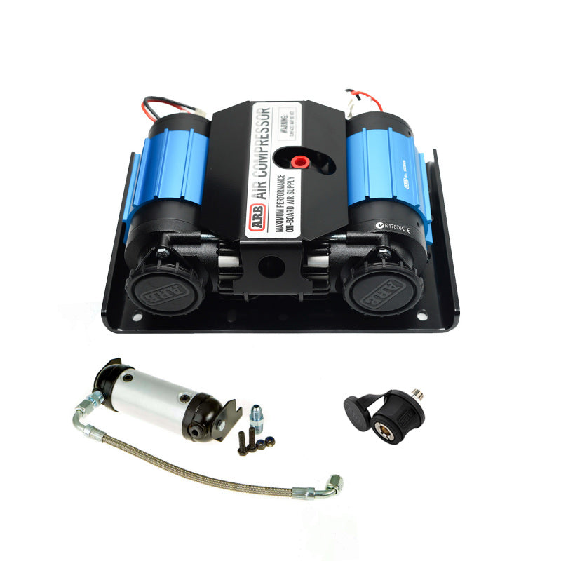 ARB Ford Bronco Twin 12V Onboard Air Compressor Kit with Engine Bay Mount – Fits 2021-2023 Models