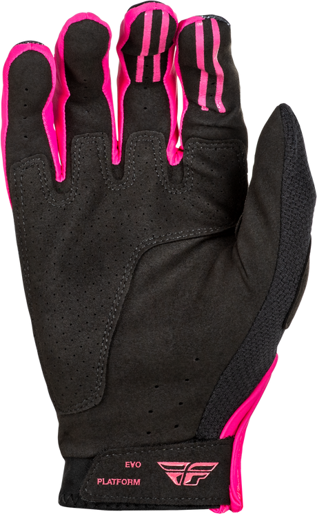 Fly Racing Evolution DST Gloves Black/Pink Large - Protective Race Gloves for Motorcycle, ATV, and Dirt Bike Riders