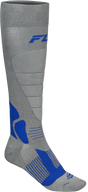 Fly Racing Snow Heavyweight Wool Sock Grey/Blue Large/X-Large for ATV, Snowmobile, and Off-Road Vehicles