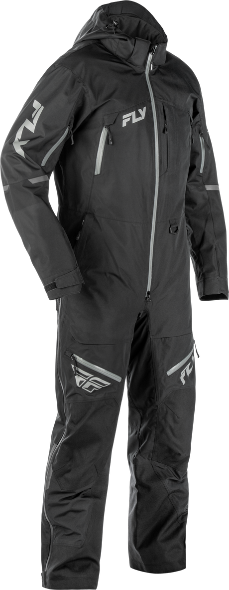 Fly Racing Incline Monosuit Black Small - Waterproof Motorcycle Suit with Breathable Shell for Off-Road and Adventure Vehicles