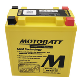 Motobatt MBTX16U Sealed AGM Battery – Universal Fit for Powersports Vehicles