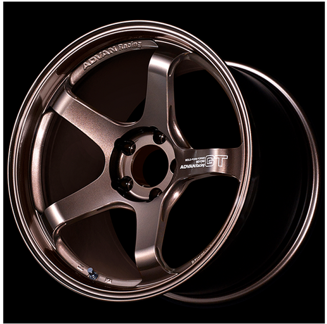 Advan GT Beyond 18x9 +38 Wheel with 5x114.3 Bolt Pattern in Racing White for Honda Accord, Toyota Camry, Ford Mustang