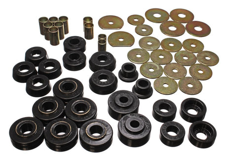 Energy Suspension Chevy Body Mounts - Black (Part #3.4138G) for 1965-1970 Chevrolet Impala and 1970 Chevrolet Caprice