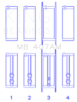 King Engine Bearings Chrysler Valient Crankshaft Main Bearings