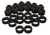 Energy Suspension Hyper-Flex Polyurethane Body (Cab) Mount Set for 1995-1999 GMC C2500 Suburban, Yukon XL 2WD - Black