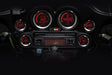 KOSO HD 02 Series Gauge Kit with Silver Bezel for Harley-Davidson FLHTC Electra Glide Classic (2004-2013)