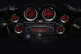KOSO HD 02 Series Gauge Kit with Silver Bezel for Harley-Davidson FLHTC Electra Glide Classic (2004-2013)