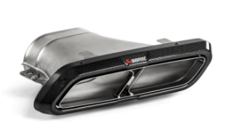 Akrapovic Evolution Tail Pipe Set for 2018 Mercedes Benz E63 W213 – High Gloss Carbon Finish