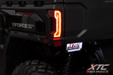 XTC Power Products CFM-U10-LF6BK Black 6-Inch LED License Plate Frame with Mounting Hardware for Ford F-150, Chevrolet Silverado, Ram 1500, Toyota Tacoma, and GMC Sierra