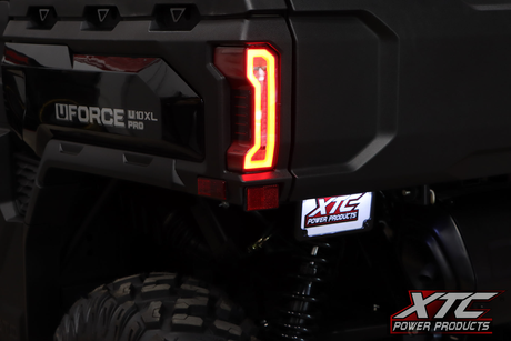 XTC Power Products CFM-U10-LF6BK Black 6-Inch LED License Plate Frame with Mounting Hardware for Ford F-150, Chevrolet Silverado, Ram 1500, Toyota Tacoma, and GMC Sierra