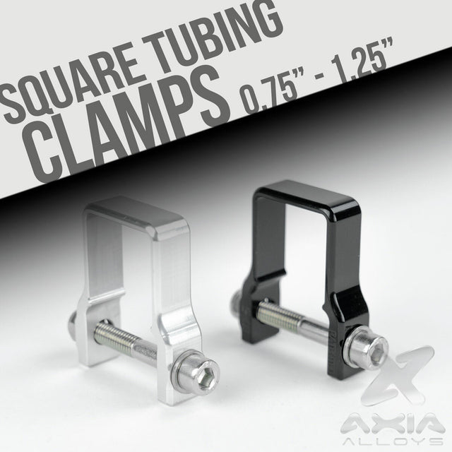 AXIA MODCLS1.25-BK 1.25-inch Square Tube Clamp Mount for ATV/UTV Roll Cages