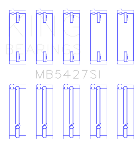 King Engine Bearings Honda L13A4/L15A (Size +0.50mm) Main Bearing Set