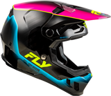 Fly Racing Formula CC Underglow Helmet Black, Pink & Blue XS – Motorcycle Helmet for Street and Off-Road Vehicles