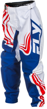 Fly Racing Youth F 16 Pants in California/Nevada Red, White & Blue – Size 22, Motorcycle Riding Gear for Kids