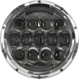 CYRON ABIG7-A6KC 7-inch Chrome Headlight with Daytime Running Lights for City Motorcycles and Scooters