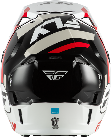 Fly Racing Formula CP Seal Helmet - White/Black/Red, Large - Lightweight DOT & ECE Approved Motorcycle Helmet with Impact Absorption and Ventilation for Street and Off-Road Use