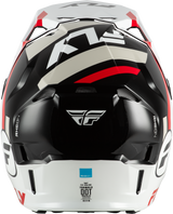 Fly Racing Youth Formula CP Seal Helmet White/Black/Red – Lightweight DOT & ECE Approved Motocross Helmet for Youth Riders