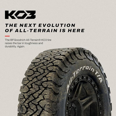 BFGoodrich All Terrain T/A KO3 LT285/55R20/D - Rugged Off-Road Performance Tire