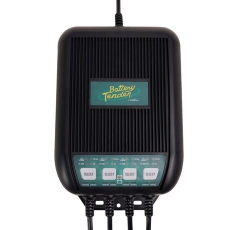 Battery Tender 4 Bank 12A On-Board Marine Battery Charger (Part Number 022-1004-DL-WH)