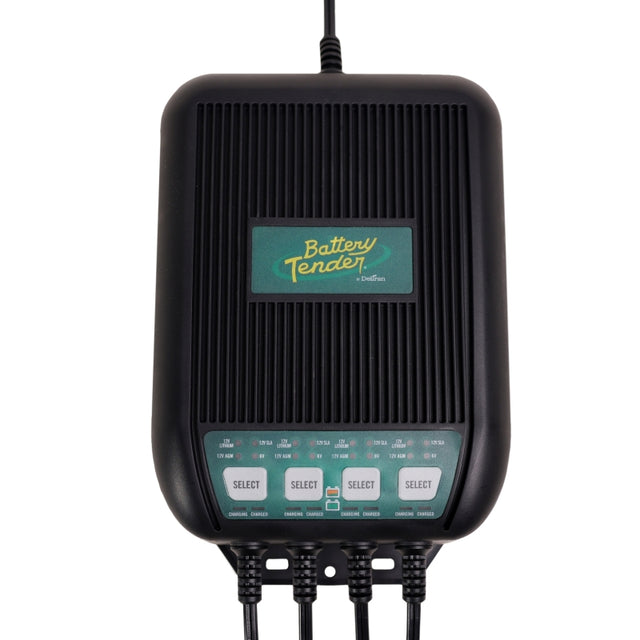 Battery Tender 4 Bank 12A On-Board Marine Battery Charger (Part Number 022-1004-DL-WH)