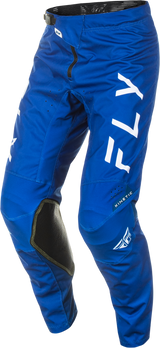 Fly Racing Kinetic Center Pants Navy/White Size 32 – Motorcycle Riding Gear with Ventilated Design and Adjustable Fit