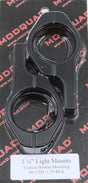 MODQUAD LMV-1.75-BLK Light Mount for Roof Rack – Black, 1.75 Inch Diameter, Fits Various Vehicles