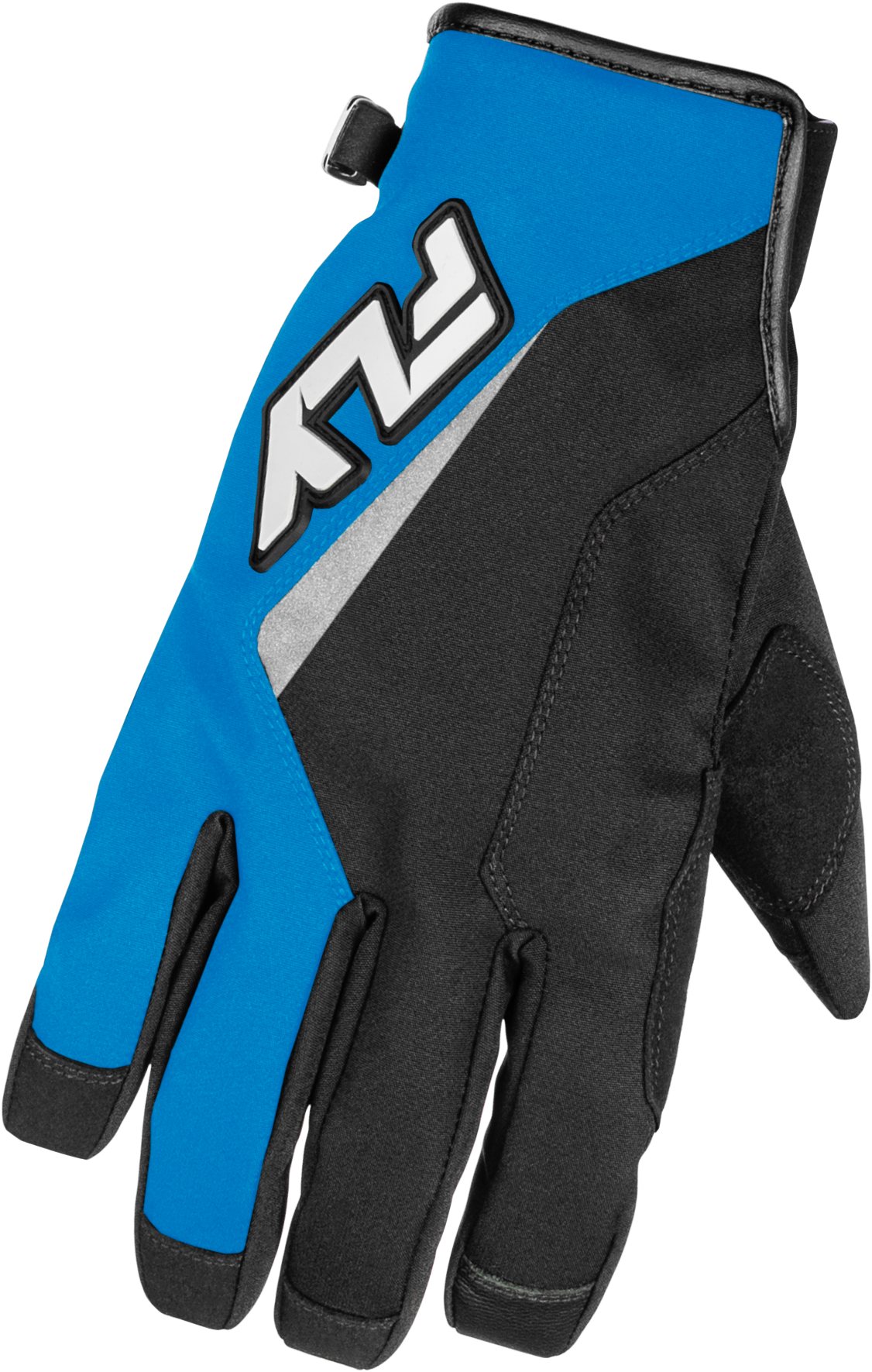 Fly Racing Title Gloves Blue/White for Motocross - Size Small
