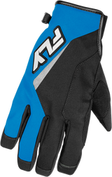 Fly Racing Title Gloves Blue/White for Motocross - Size Small