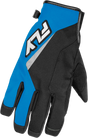 Fly Racing Title Gloves Blue/White for Cold Weather Motocross Riding - Size 2X