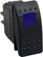 Open Trail Lighted Rocker Switch Blue for 12-24 Volt Vehicles - Part Number SM106-005B