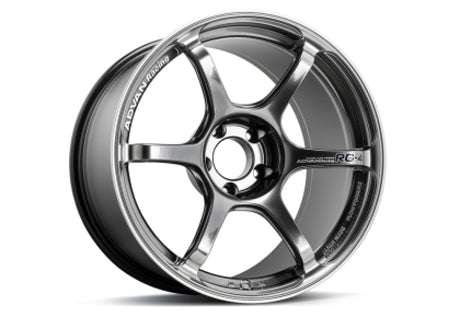 Advan RG-4 18x9.5 +38 Hyper Black Ring Wheel for Honda Accord, Toyota Camry, Mazda 6, and More - 5x114.3 Bolt Pattern