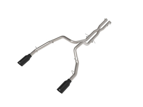 aFe Vulcan Series 3-Inch to 3-1/2-Inch Stainless Steel Cat-Back Exhaust System with Black Tips for Dodge RAM 1500 2025 with 3.0L Turbo Diesel