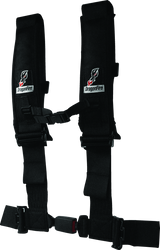 DragonFire Racing H-Style 4-Point Harness with EZ-Adjust and 3-Inch Buckle for Powersports Vehicles