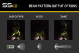 Diode Dynamics Stage Series 2 In LED Pod Sport - Yellow Flood Flush ABL (Pair)