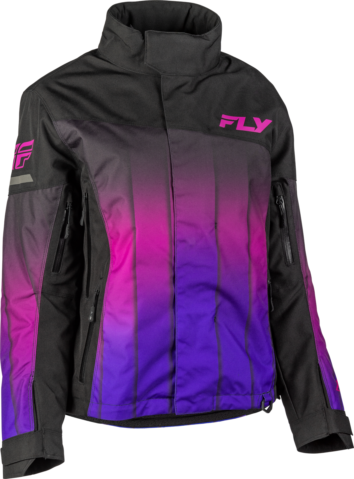 Fly Racing Women's SNX Pro Jacket Purple/Black – Weatherproof Snowmobile Jacket with Removable Liner and Enhanced Safety Features