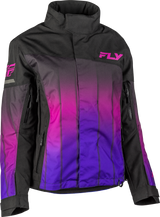 Fly Racing Women's SNX Pro Jacket in Purple/Black – Windproof and Waterproof Motorcycle Outerwear for Snow and Winter Riding