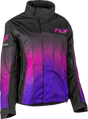 Fly Racing Women's SNX Pro Jacket Purple/Black – Weatherproof Snowmobile Gear for Arctic Conditions