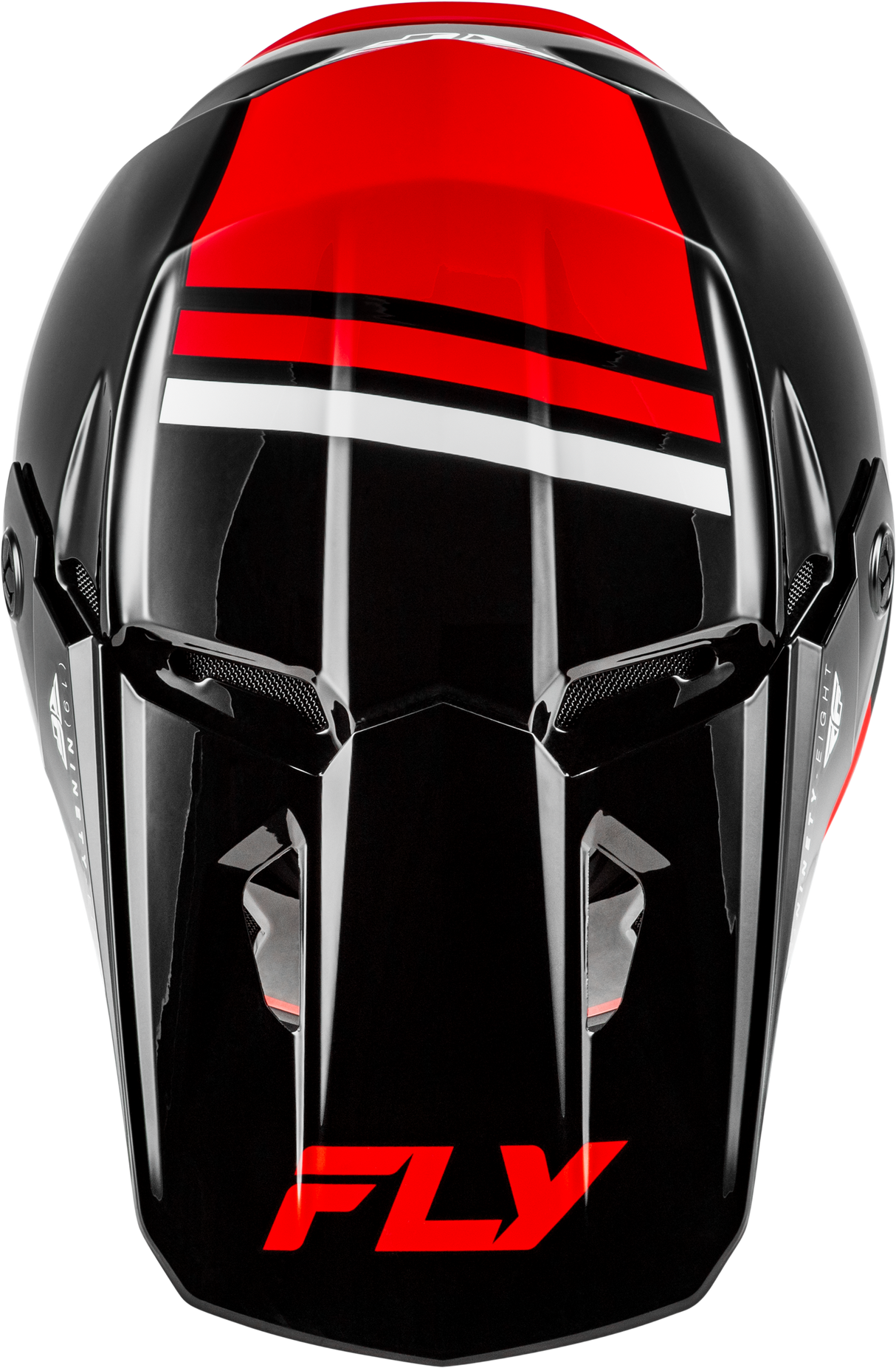 Fly Racing Kinetic Verdict Helmet Black/Red/White for Off-Road Motorcycles, XS