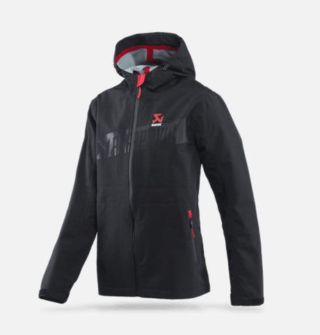 Akrapovic Women's Corpo Rain Jacket Black - Size Large